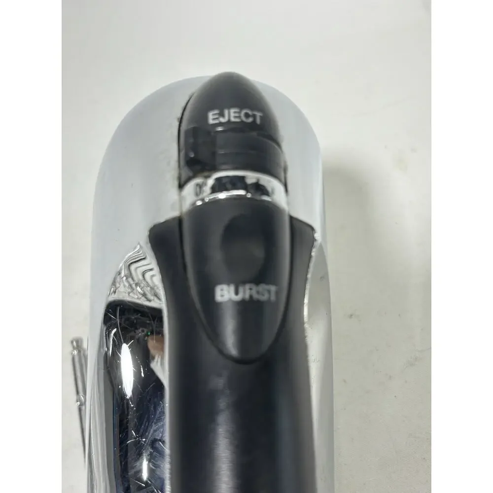 Chefmate Hand Mixer HM3000 200W Chrome w/ Attachments Beaters Dough Hooks